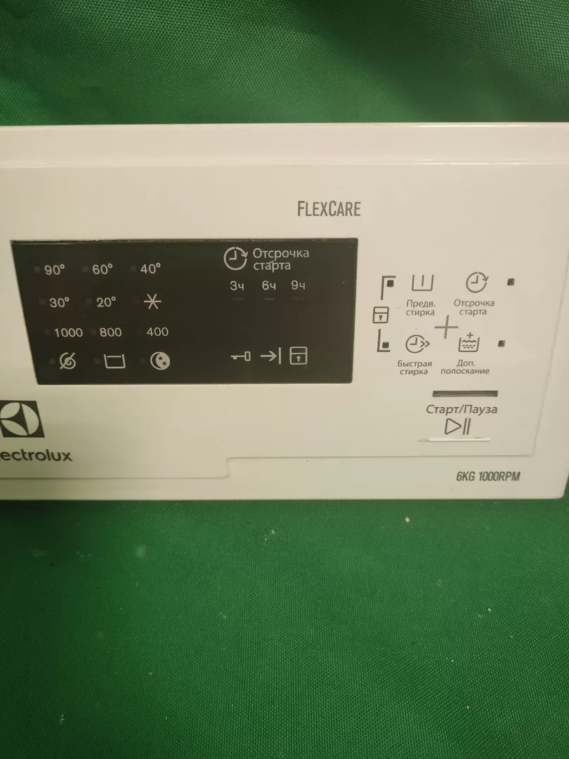 Панель управления Electrolux EWT1062TDW для вертикальной стиральной машины