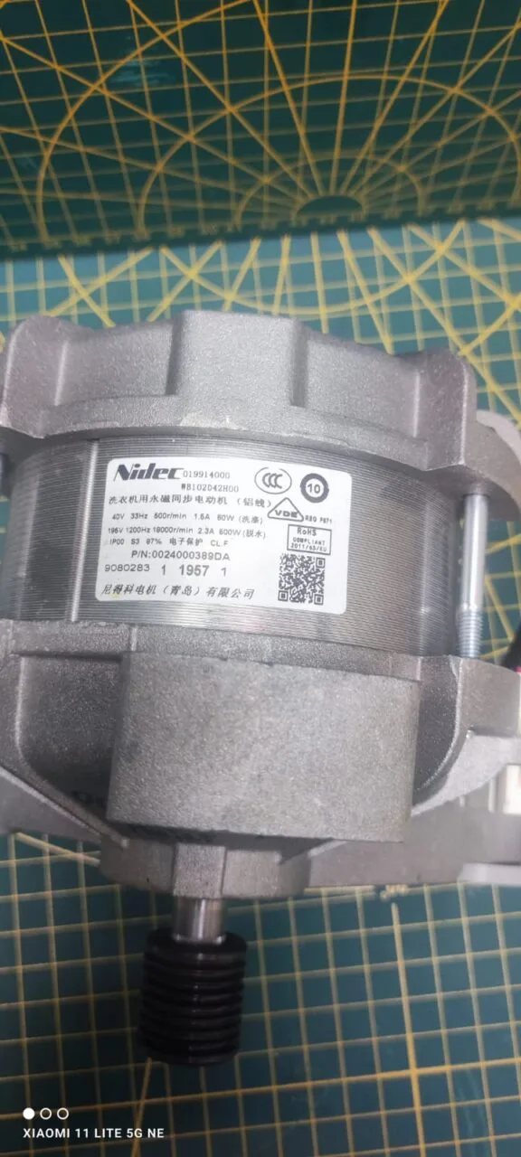 Двигатель Haier Nidec EE267M 0024000389DA инверторный 3 контакта