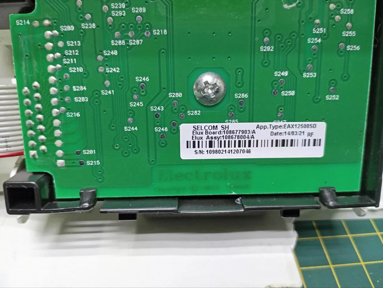 Панель управления Electrolux EWT1378VOW для машин с вертикальной загрузкой