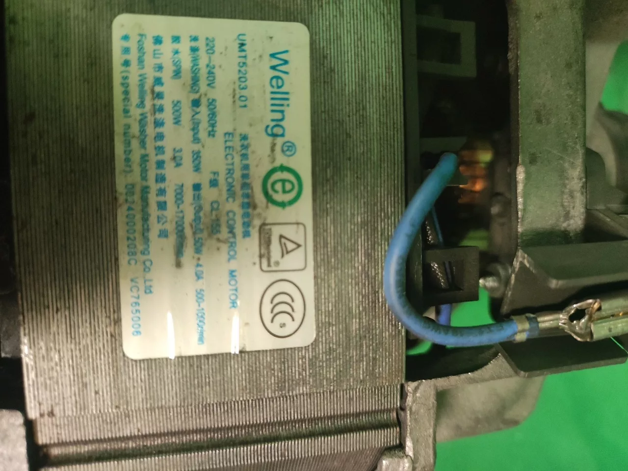Двигатель Haier Welling UMT5203.01 -9контактов