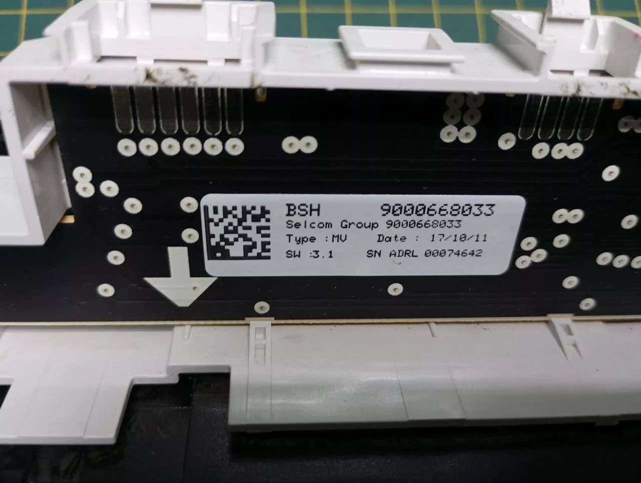 Панель управления Bosch SMV53N2ORU для посудомоечной машины