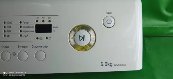 DPq4ZoaeRI4 Элементы управления Samsung WF7600SAV (только пластик)