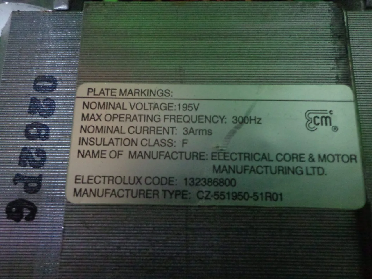Двигатель Electrolux 132386800 -5 контактов инвертор