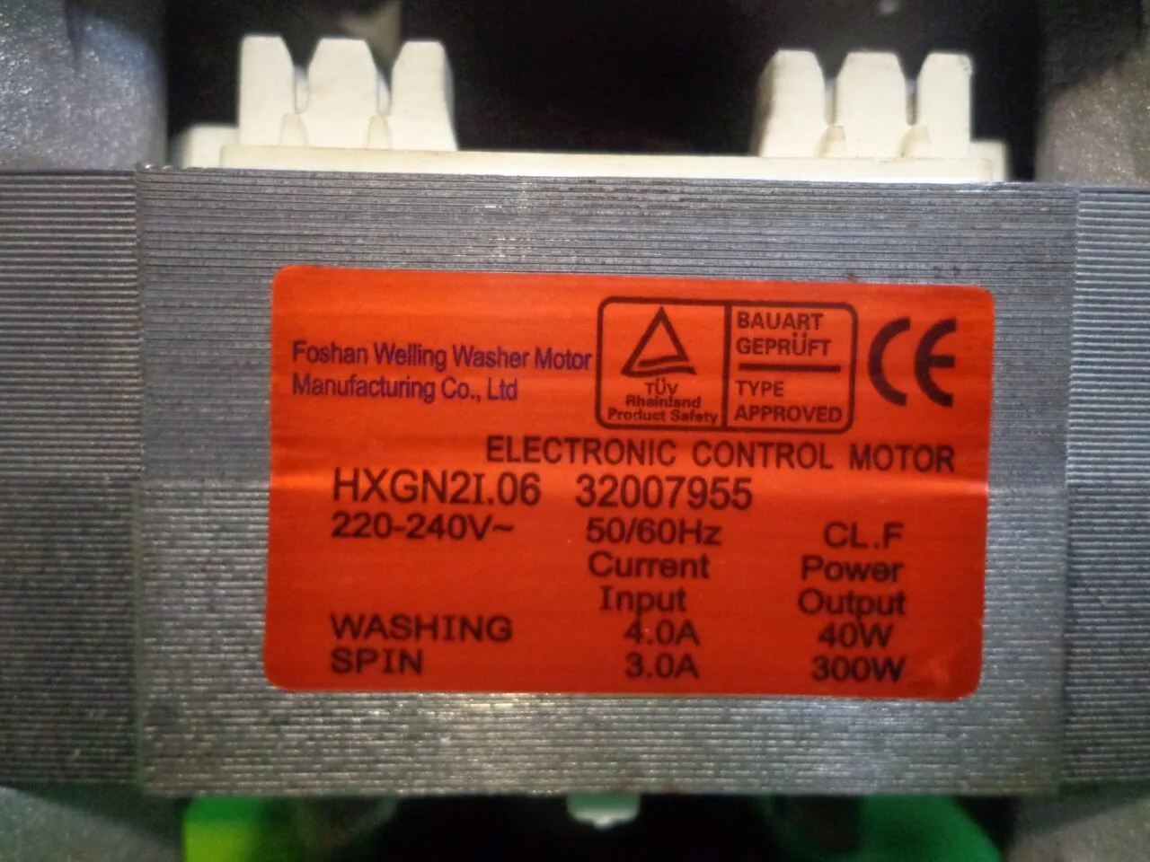 DSC00186 Двигатель Vestel/Whirlpool Welling 32007955 -6 контактов для стиральной машины