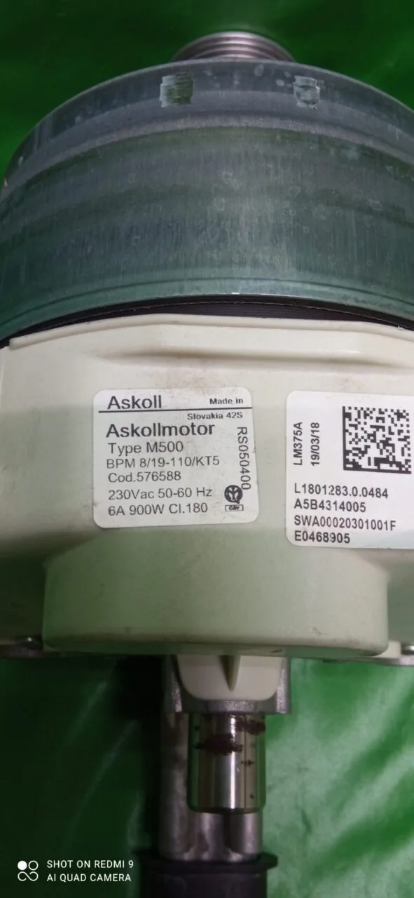 Двигатель Gorenje Askoll BPM 8/19-110-KT5, 576588 - 5 контактов