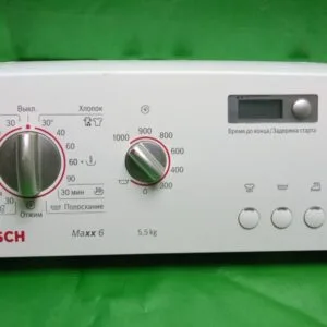 Панель управления Bosch Maxx 6 для стиральной машины с вертикальной загрузкой