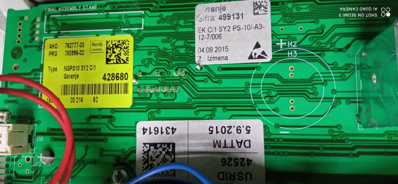 Модуль Gorenje WA72SY2W