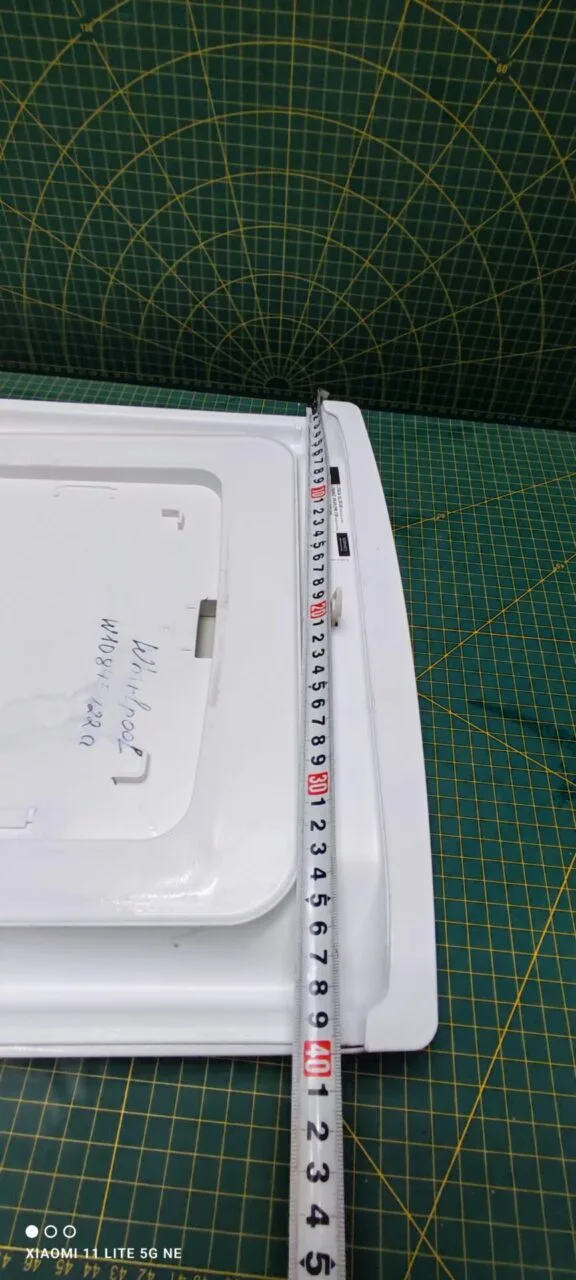 Крышка люка Whirlpool W10845422A стиральной машины с вертикальной загрузкой