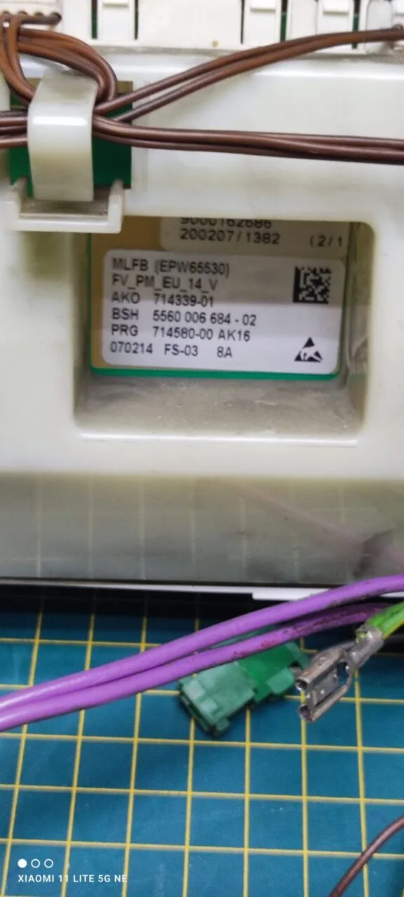 Модуль Bosch WLX16160OE с дефектом для стиральной машины