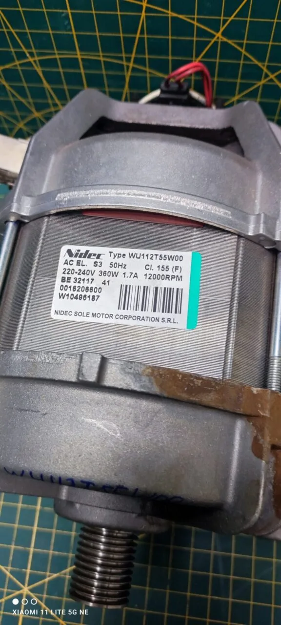 Двигатель Whirlpool Nidec WU112T55W00 -7 контактов