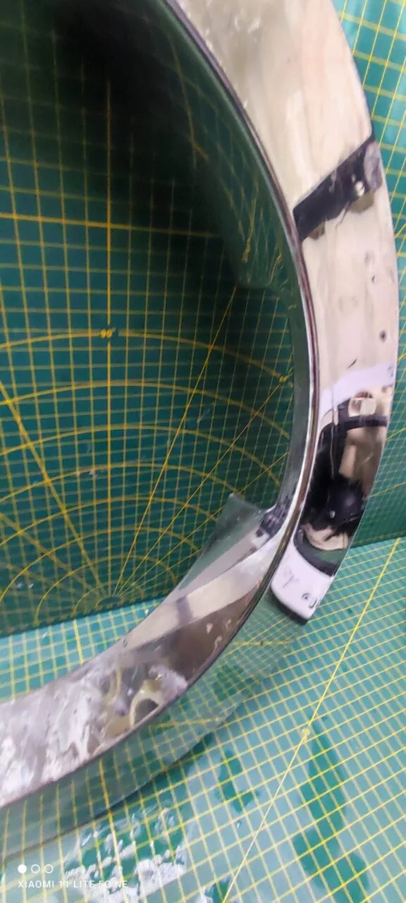 Внешнее обрамление Samsung DC63-01095a хром.