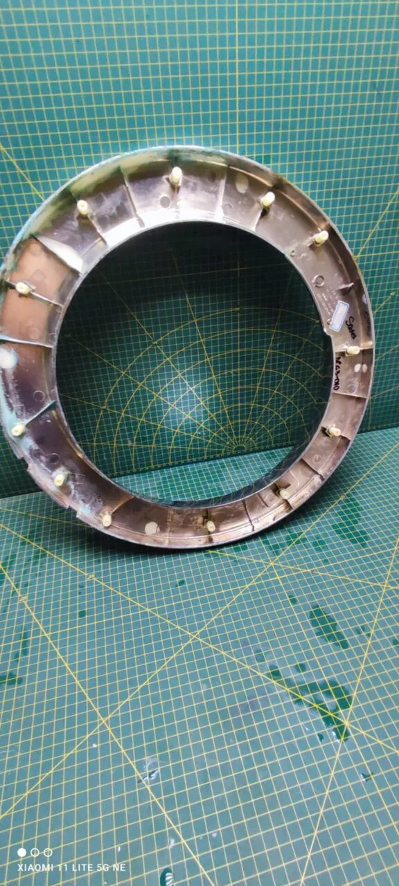 Внешнее обрамление Samsung DC63-01095a хром.