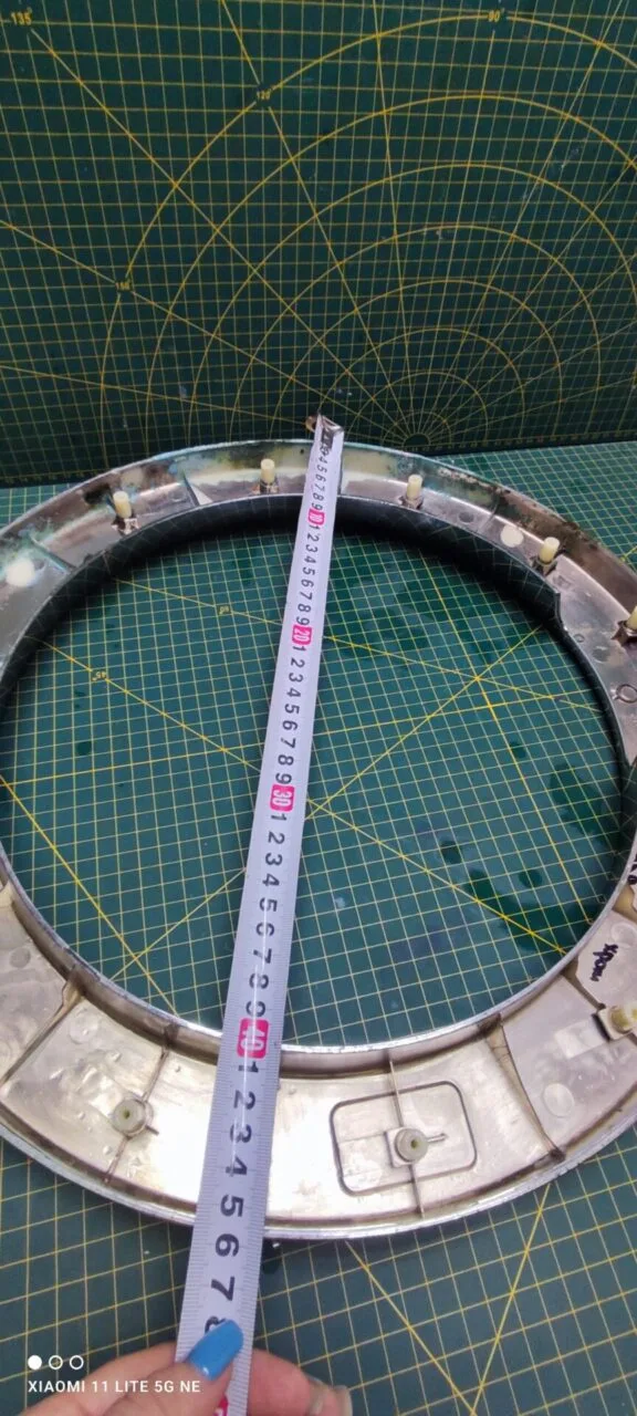 Внешнее обрамление Samsung DC63-01095a хром.