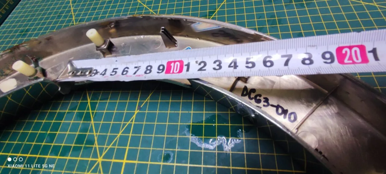Внешнее обрамление Samsung DC63-01095a хром.