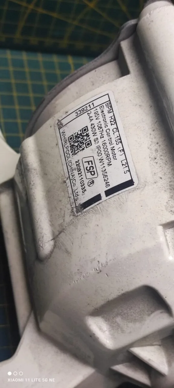 Двигатель Whirlpool W 11356246 3контакт.инверт.