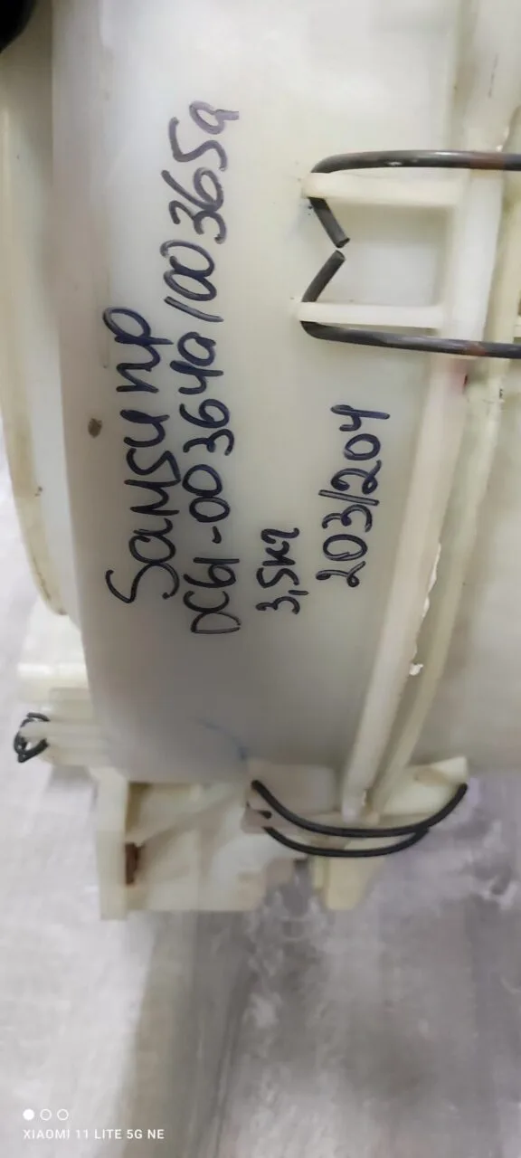 Бак в сборе Samsung DC61-00364a/00365a 203/204 3.5кг патрубок в бак Только самовывоз!