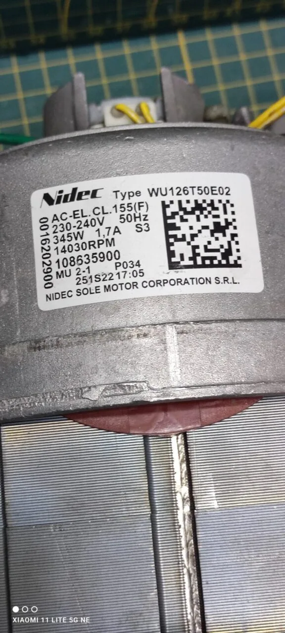 Двигатель Electrolux Nidec 108635900 7 контактов