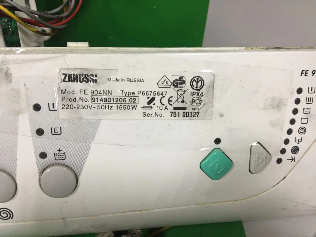 Модуль для стиральной машины ZANUSSI FE904NN