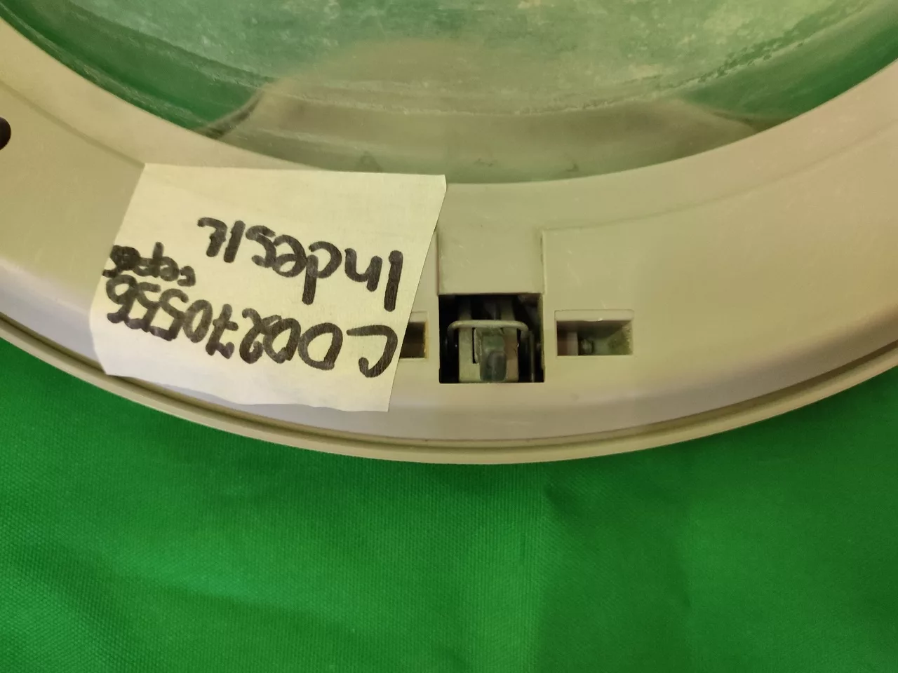 Люк в сборе Indesit C00270556 серебряный глубокое стекло