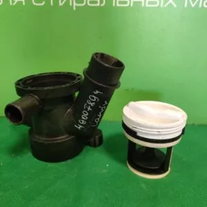 Улитка сливного насоса Candy 49007894 в сборе с фильтром с заглуш