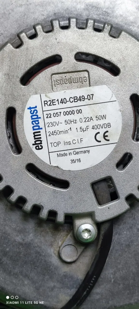 Мотор сушки Miele 4637001 для стиральной машины