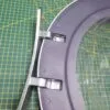 Люк Haier H7620806 серебро с дефектом (потертости обрамления)