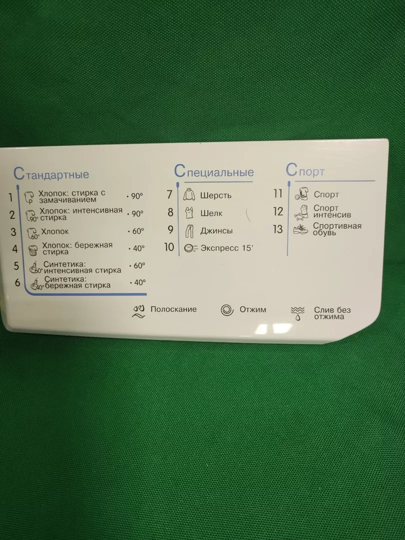Панель порошкоприемника Indesit 148039597-13программ