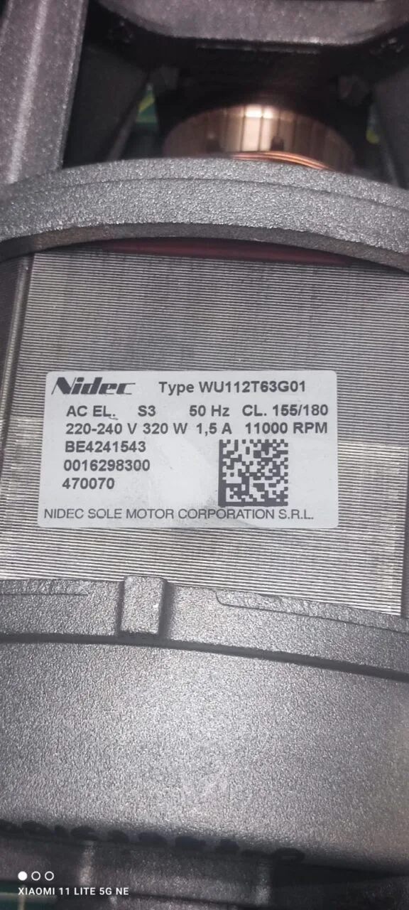 Двигатель Gorenje Nidec 16298300 7 контактов
