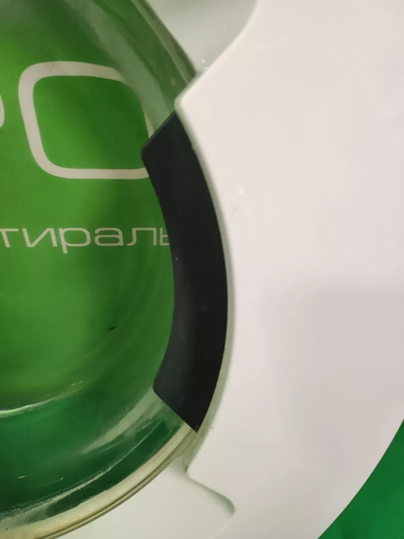 Люк в сборе Indesit C00480533 46см с серой ручкой среднее 6,5см