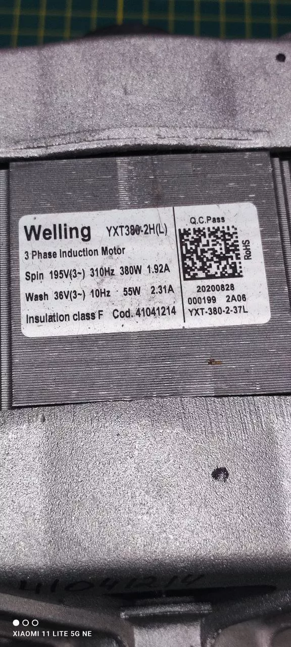 Двигатель Candy Welling 41041214 6контактов инверт.