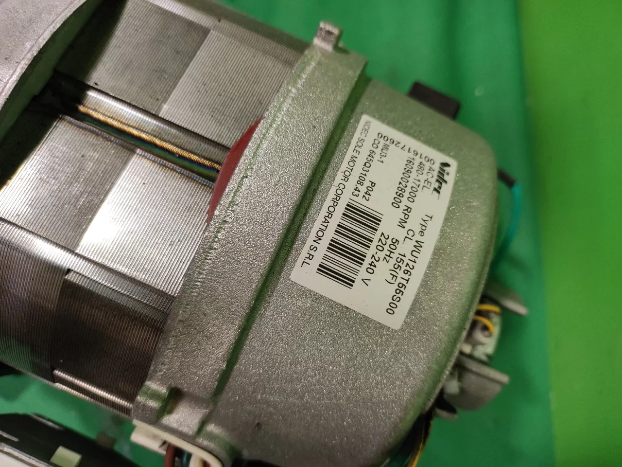 Двигатель Electrolux Nidec 16090028900 -7 контактов