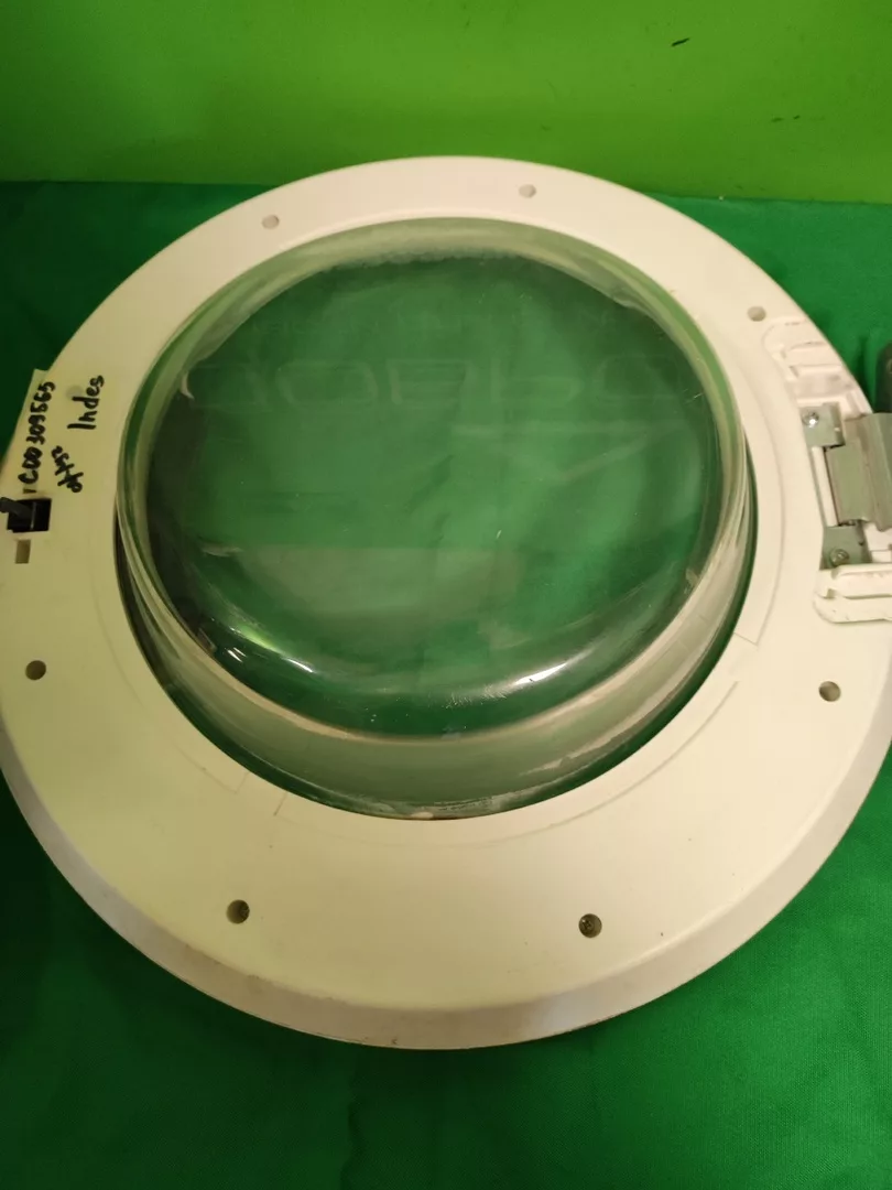 Люк в сборе Indesit C00480533 46см с серой ручкой среднее 6,5см
