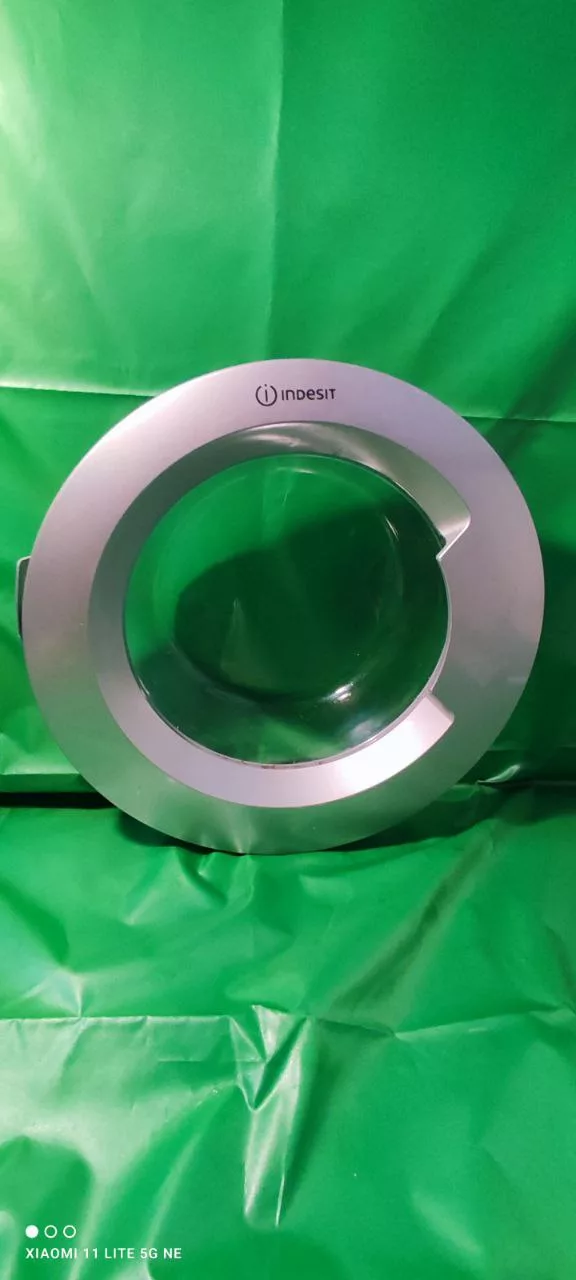Люк Indesit C00480535 серый. С петлей