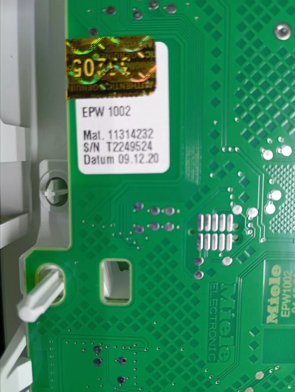 Панель управления Miele WSA023WCS для стиральнрой машины