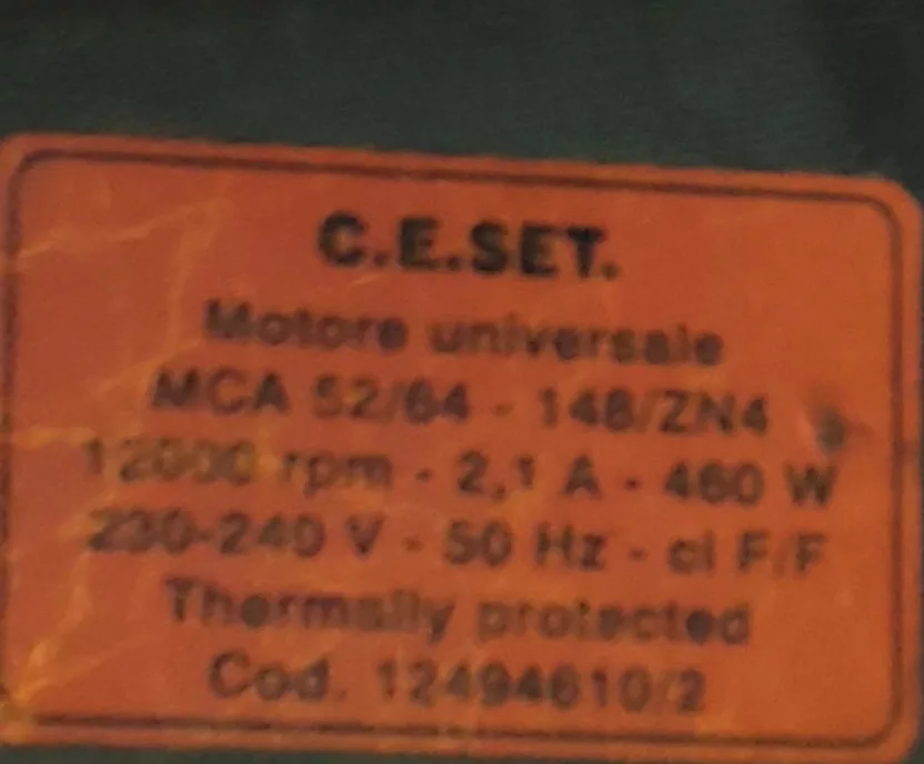 Двигатель Electrolux Ceset 12494610/2 8 контактов