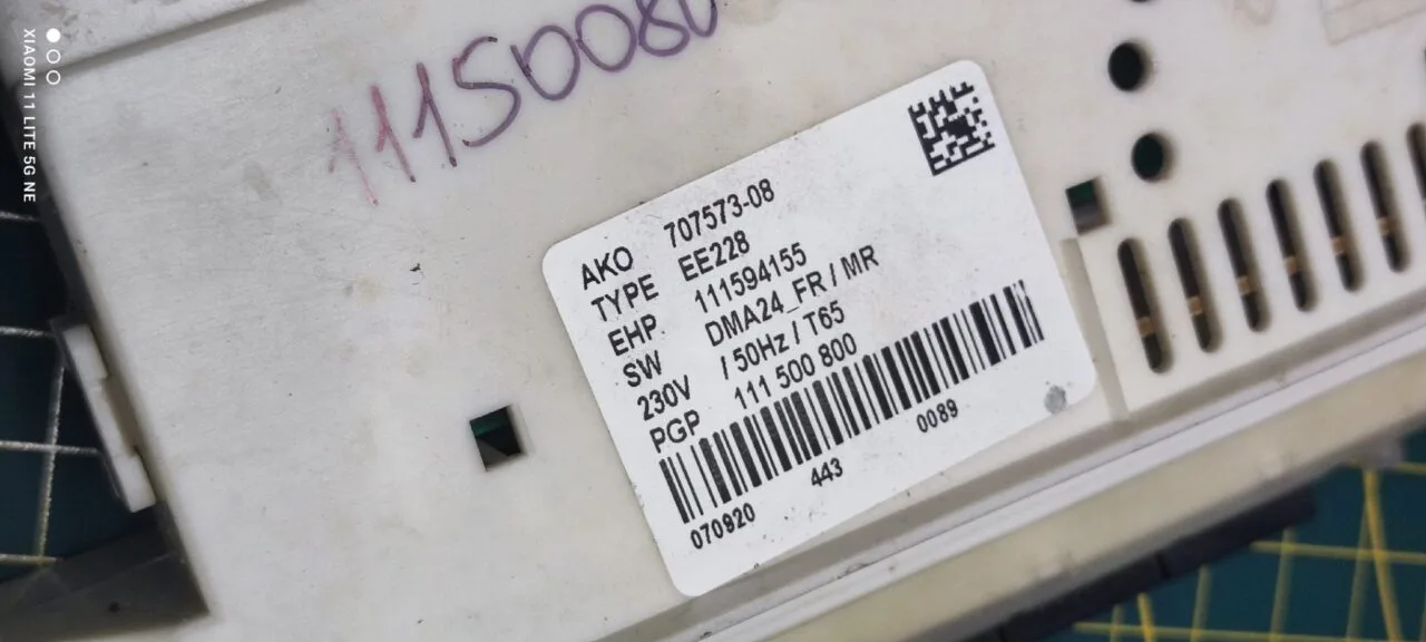 Силовой модуль Electrolux 111500800 без дисплея для пмм