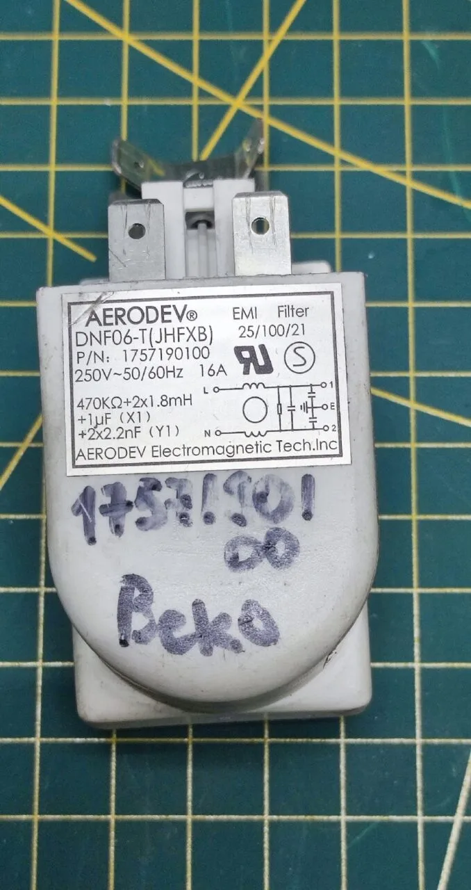Сетевой фильтр Beko 1757190100 для пмм