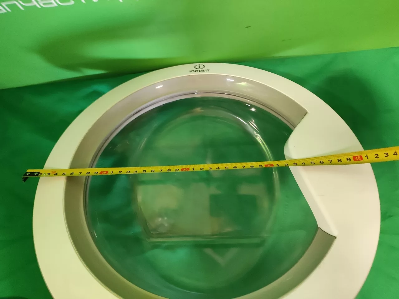 Люк в сборе Indesit C00270556  Сер обрамление глуб