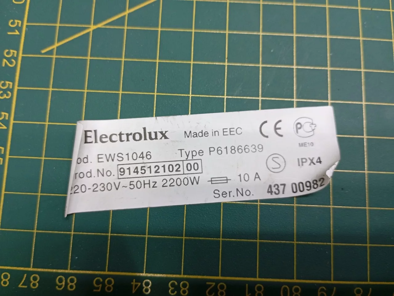 Модуль управления Electrolux EWS1046 для стиральной машины