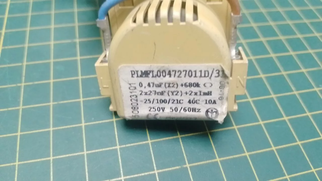 Сетевой фильтр с кабелем питания Ariston, Indesit Ardo PLMFL 0054727011D PLMFL 0054727021D к см