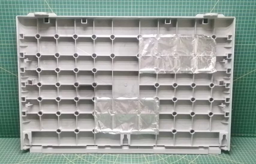 Верхняя панель корпуса Samsung DC63-00817A (серебро) к стиральной машине