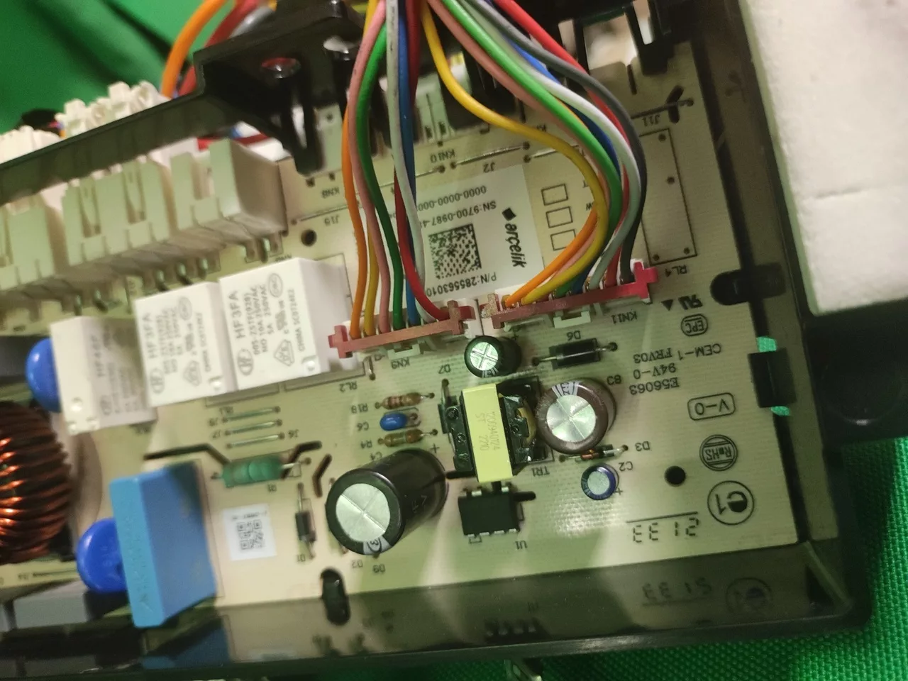Модуль управления Beko WSPE6H616S серебро