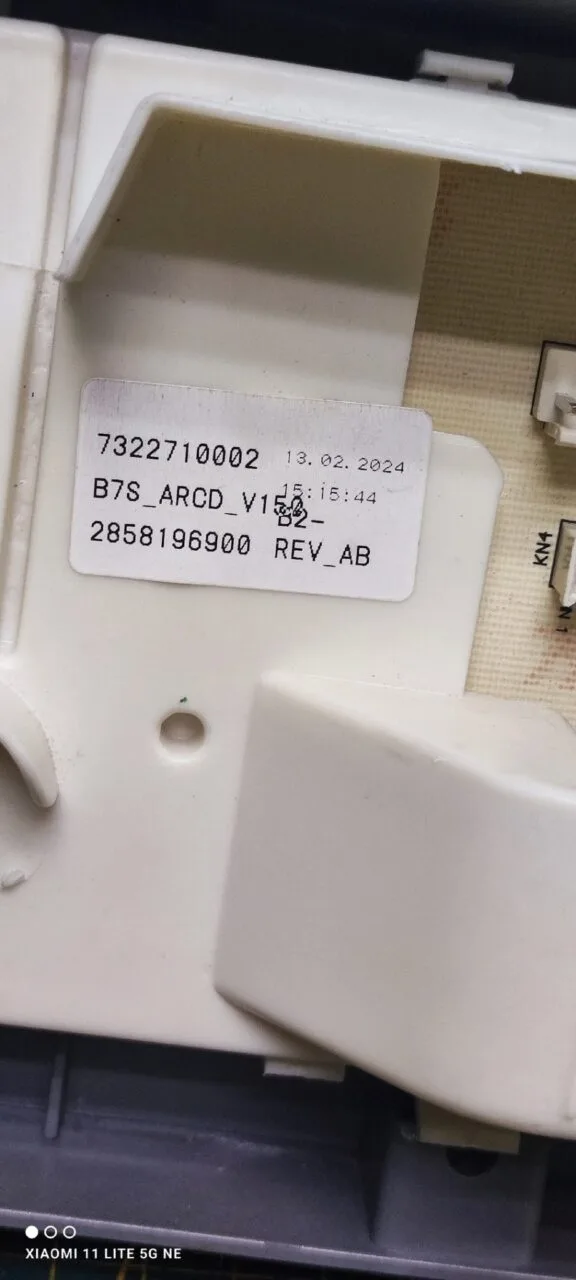 Модуль Beko WSPE6H616S без проводки