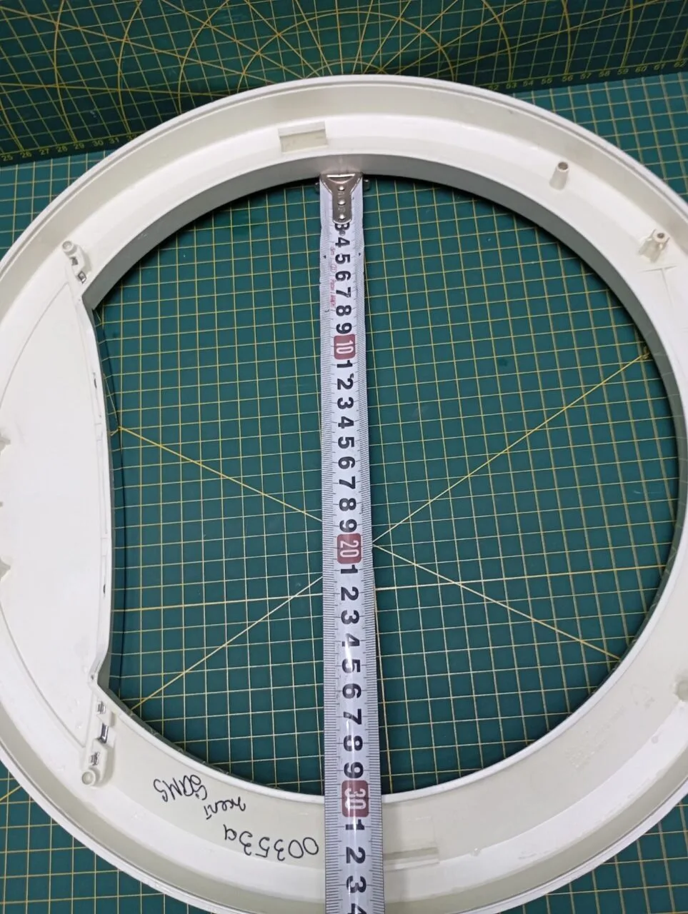 Обрамление внешнее Samsung DC63-00353A желт