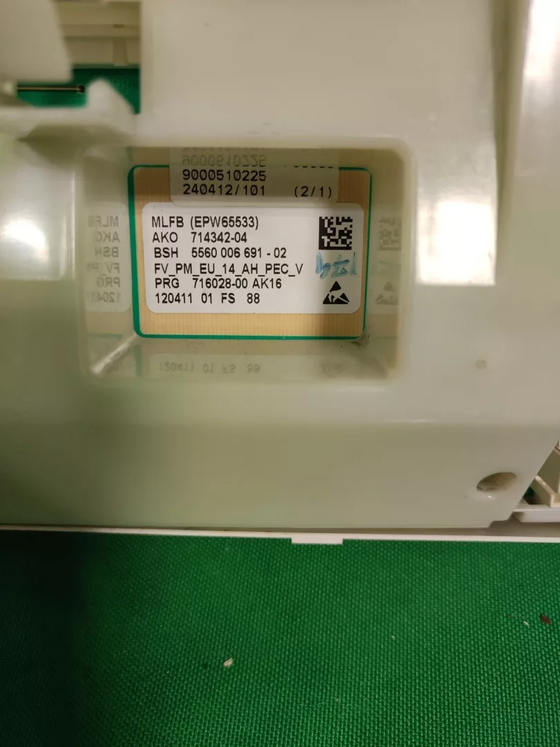 Модуль управления Bosch EPW65533 для стиральной машины