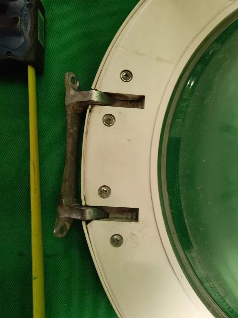 Люк в сборе Beko 2811301000 син.ручка, глуб стекло для стиральной машины