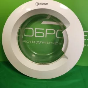 Люк в сборе Indesit C00480533 белый 46см среднее 8 Люк в сборе Indesit C00480533 белый 46см среднее 8