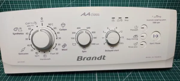 Элементы управления (Кнопки) Brandt WTC 1033K вертик.загрузка